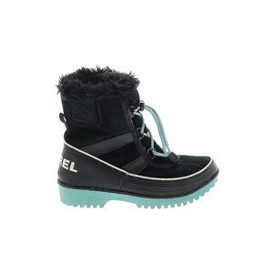 Sorel Womens Black Blue Real Leather Suede Tivoli II Lace Up Boots Size 6